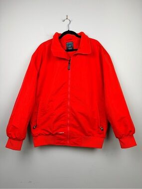 Watermen‎ Lifeguard Rescue Jacket Mens Large Red Fleece Lined Full Zip